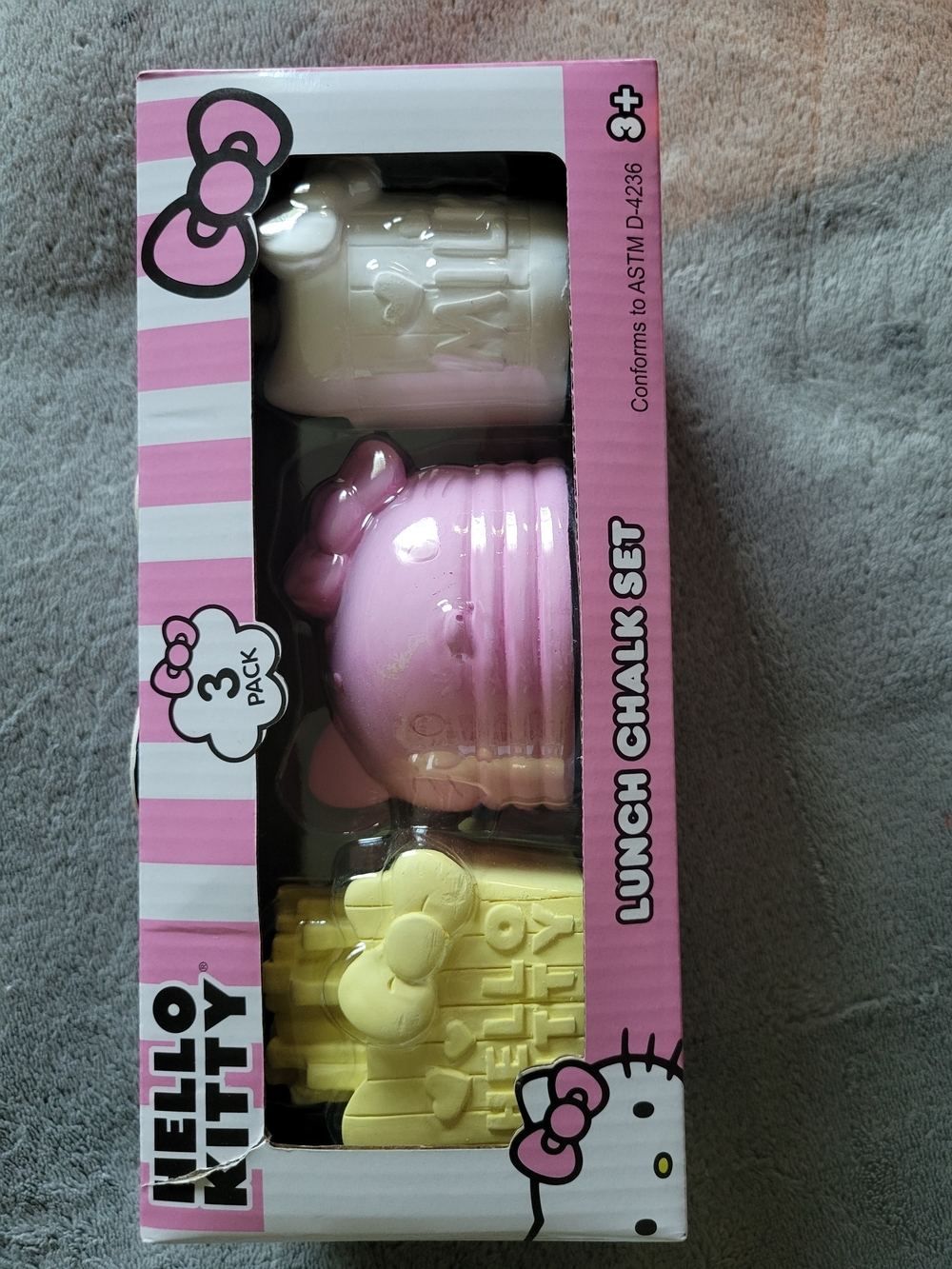 Hello Kitty Women Lunch Chalk Set - Pink, Yellow, Cream